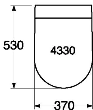 Комплект: Унитаз Gustavsberg Artic 4330 GB114330 подвесной с крышкой-сиденьем Soft close, инсталляция Sanit Ineo Plus 90.721.00.0000, клавиша