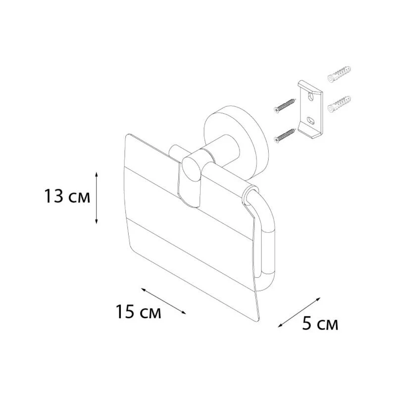 Держатель туалетной бумаги Fixsen Comfort FX-86010 черный