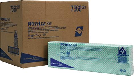 Материал протирочный Kimberly-Clark Wypall Х80 7566 салфетки (Блок: 1 уп. по 25 шт.)