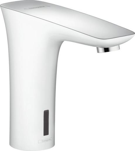 Электронный смеситель для раковины Hansgrohe PuraVida 15172400, белый хром