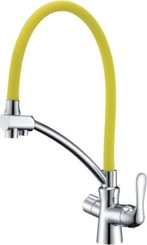 Смеситель с длинным изливом Lemark Comfort LM3070C-Yellow