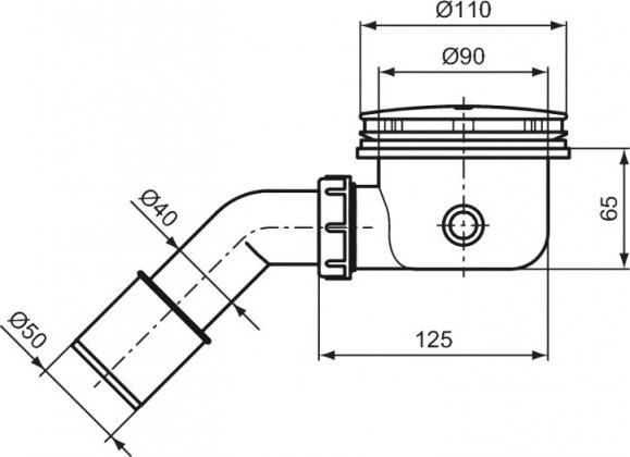 Сифон для поддона 90 мм Ideal Standard UltraFlat S K936367