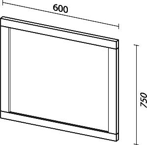 Зеркало Sanvit Кантри 60