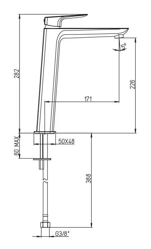 Смеситель для раковины Paini Nove 09PZ211LLSR черный