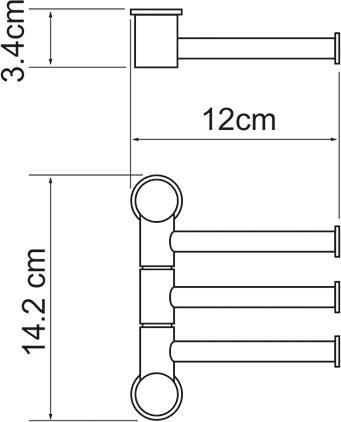 Полотенцедержатель WasserKRAFT K-1053W, белый