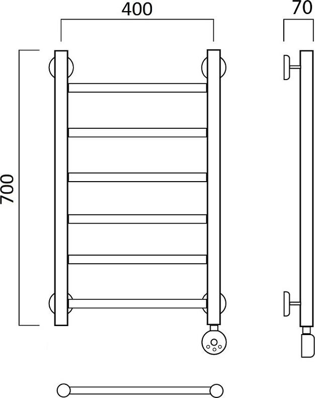 Полотенцесушитель электрический Aquanerzh Прямая 000-10A7040_R