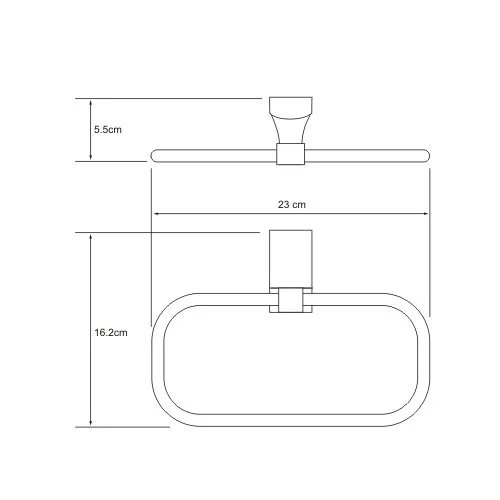 Полотенцедержатель WasserKRAFT Exter K-5200 K-5260 бронза