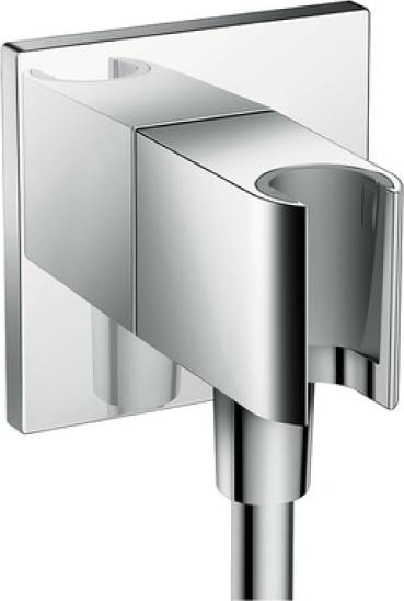 Шланговое подключение Hansgrohe Fixfit Porter Square 26486000 с держателем для душа