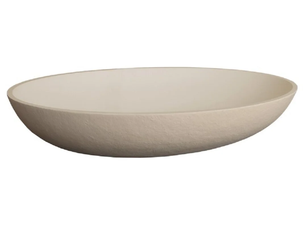 Раковина из искусственного камня Acquabella Lavabo LAVABO_ON-TOP_OVAL_SLATE_CREMA 58x38 см