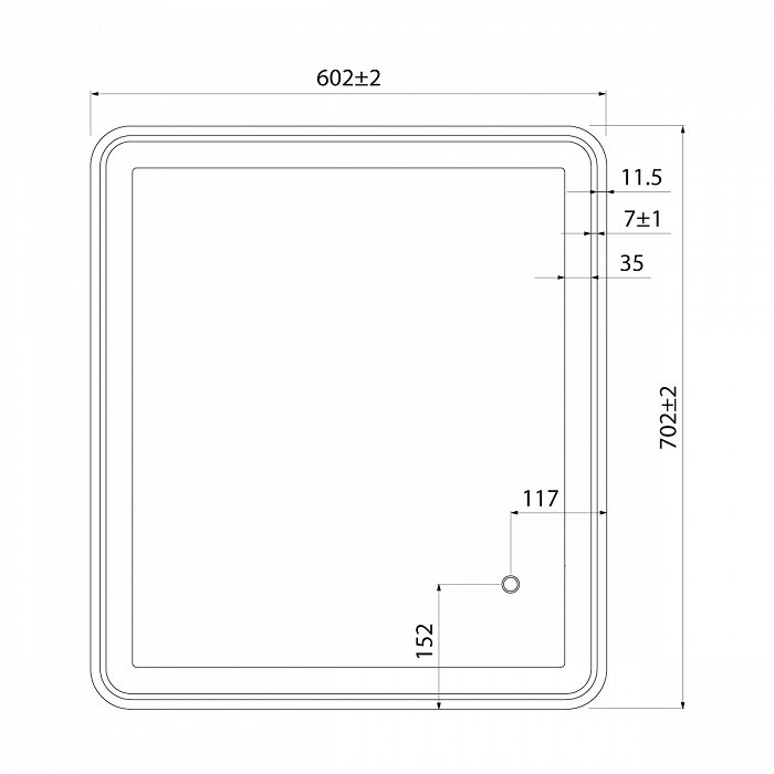 Зеркало Iddis Cloud CLO6000i98