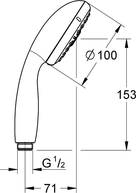 Ручной душ Grohe New Tempesta 28421001