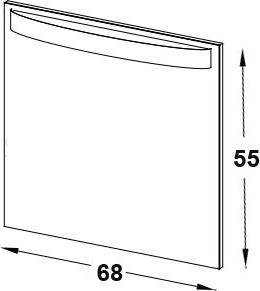 Зеркало 68х65 Jacob Delafon Presquile EB1108-NF 68 см