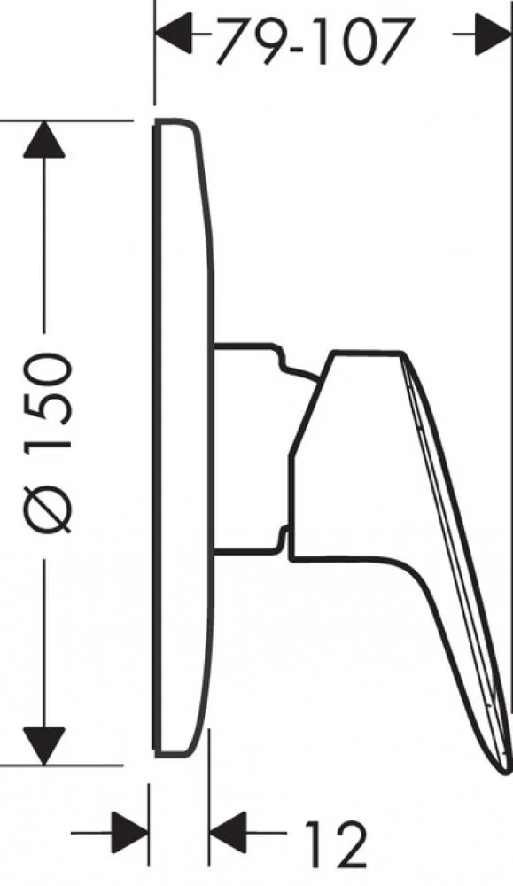 Смеситель для душа Hansgrohe Logis 71071000/71666000 хром