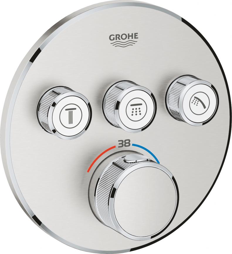 Термостат Grohe Grohtherm SmartControl 29121DC0 суперсталь