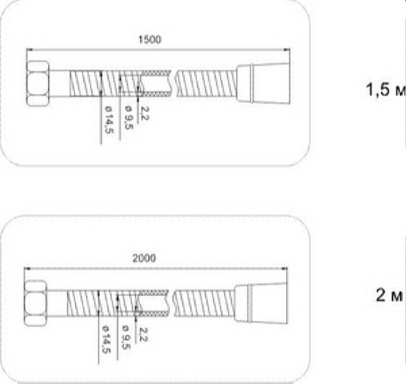 Душевой шланг Iddis Optima Home A50611 2.0 хром