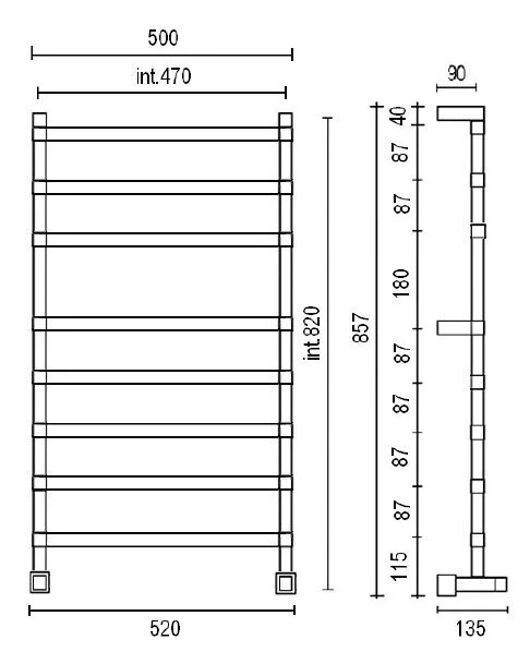 Решетка TECE 600983