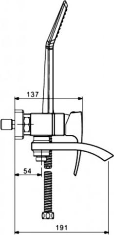 Смеситель для ванны Gappo Jacob G3207-8 белый/хром