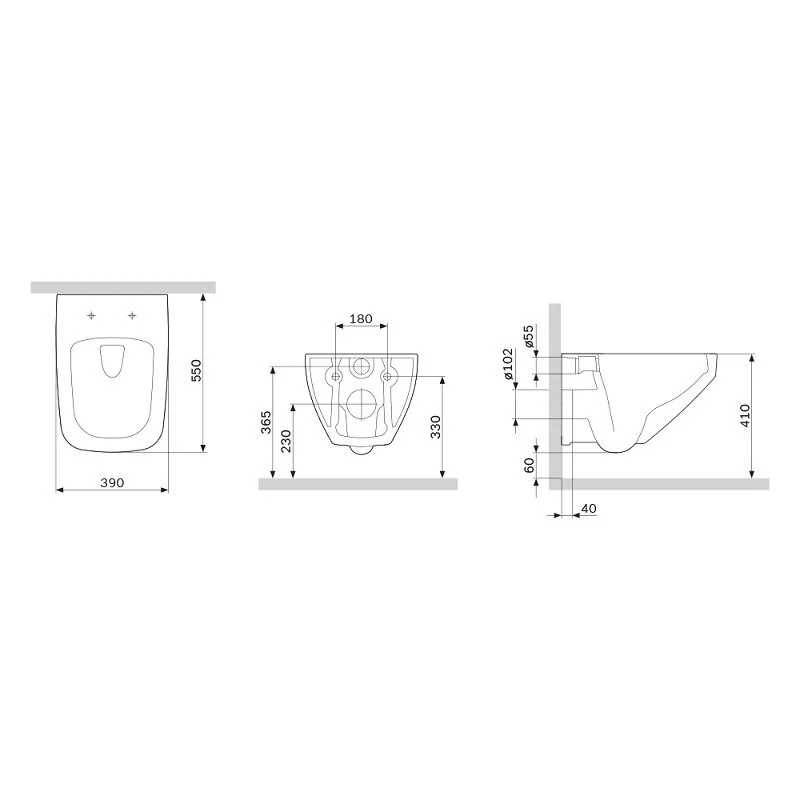 Подвесной безободковый унитаз Am.Pm Inspire V2.0 C50A1700MWSC с сиденьем микролифт, белый матовый