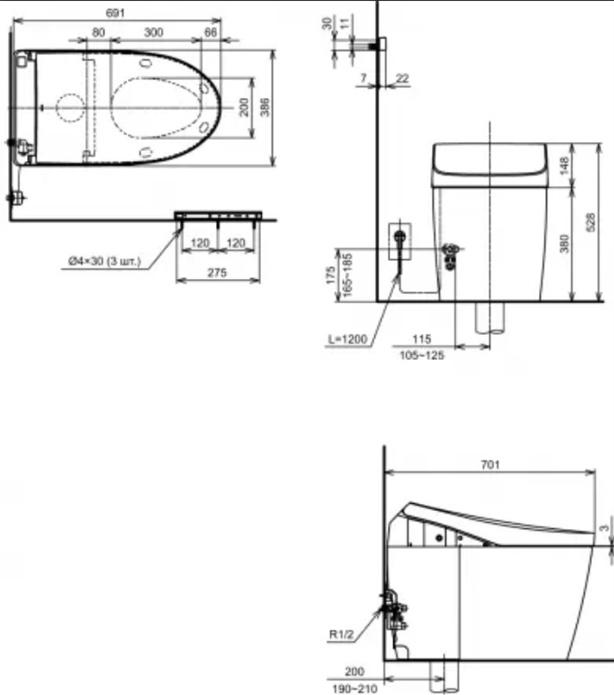 Напольный унитаз TOTO Neorest AH CS989VT#NW1