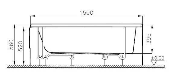 Акриловая ванна VitrA Nysa 50790001000 белый