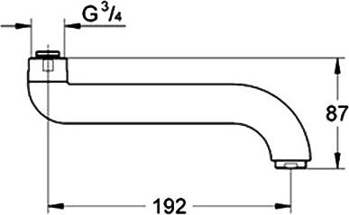 Излив Grohe Europlus 42132000