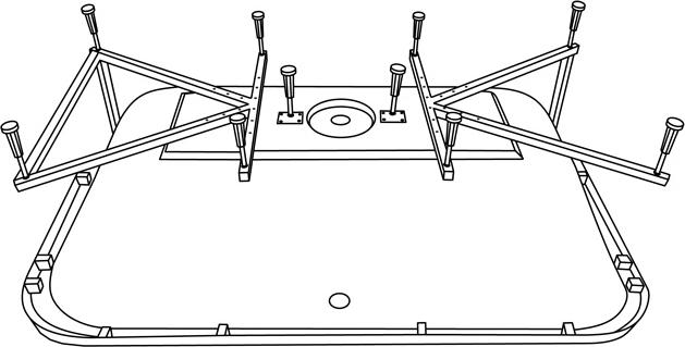 Каркас для ванны Excellent универсальный с установкой