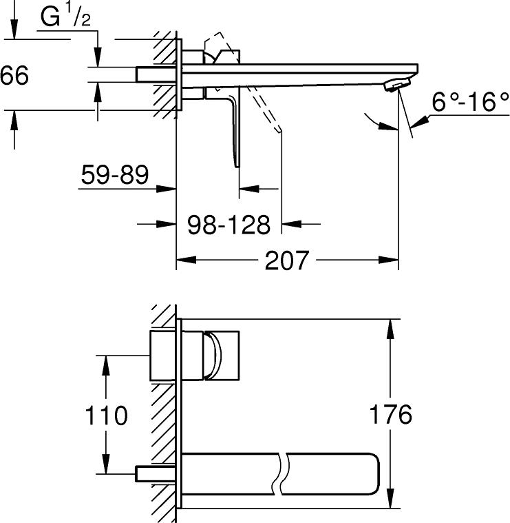 Смеситель для раковины Grohe Lineare New 23444001