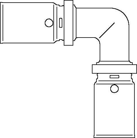 Угольник Oventrop Cofit P 90° 20 мм