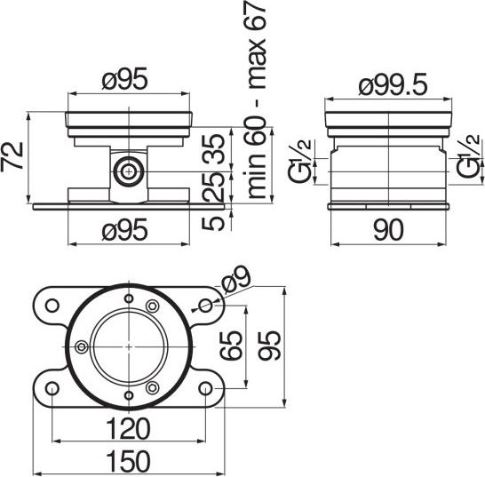 Скрытая часть для смесителя Nobili WE77250