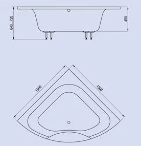 Ванна из искуственного камня Astra-Form Виена 1010022 белый