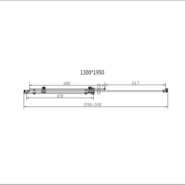 Душевая дверь Vincea Como-N VDS-4CN130CL 130x195 см, хром, стекло прозрачное