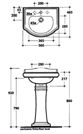 Раковина Migliore Bella 20605/20596 белый