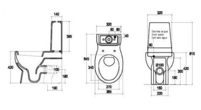 Напольный унитаз Ceramica Althea Cento 400 01