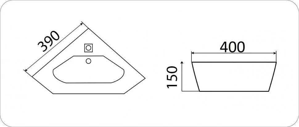 Раковина CeramaLux Серия N N 7012J белый