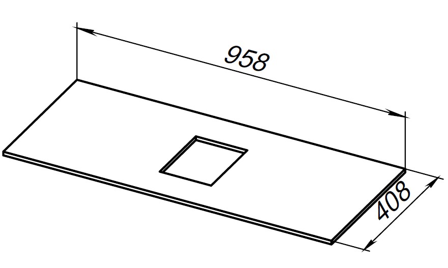 Столешница Allen Brau Priority 100 1.31011.M мрамор