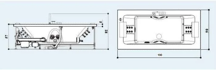 Акриловая ванна Jacuzzi Sharp 9H43-920A белый