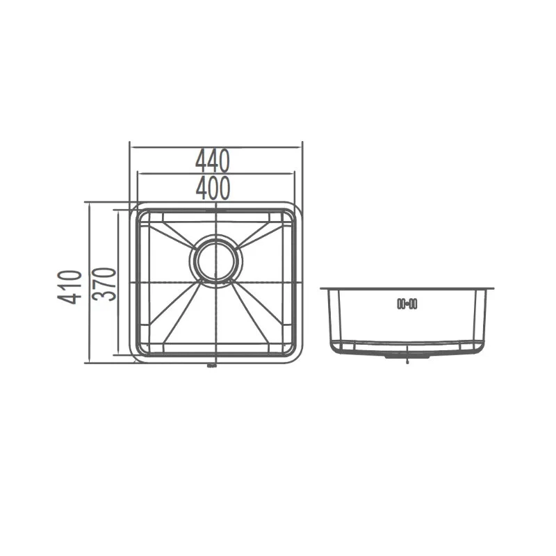 Кухонная мойка Arrow AG5507SS серый