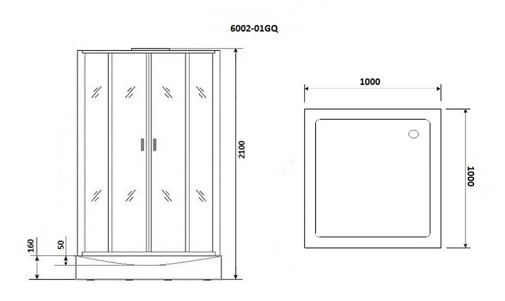 Душевая кабина Niagara Premium NG-6002-01GQ