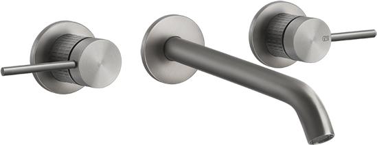 Смеситель для раковины Gessi 316 Meccanica 54294#239, steel brushed