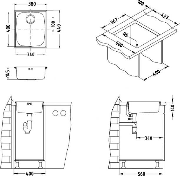 Кухонная мойка Alveus Basic 10 1082195