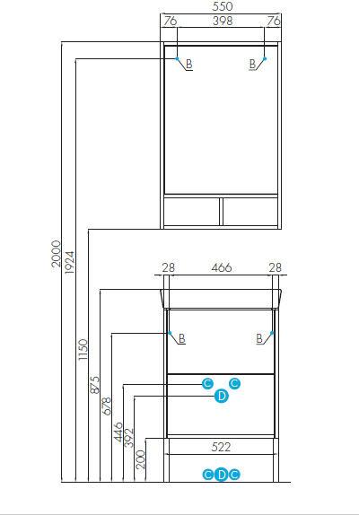 Зеркало Aquaton Йорк 55 1A173202YOAV0, белый