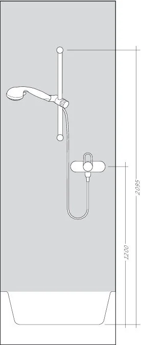 Штанга для душа Hansgrohe Unica’S Puro 60 см, 28632000, хром