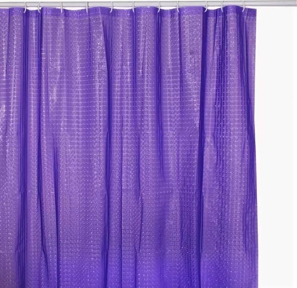 Шторка для ванной 180х180 Fixsen PE3003P purple фиолетовый