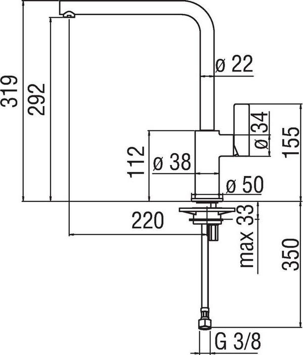 Смеситель для кухни Nobili Flag FL96133CR, хром