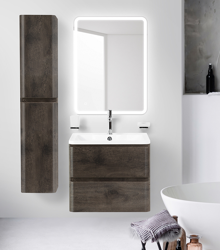 Тумба под раковину BelBagno ALBANO-700-2C-SO-RNG 70 см, Rovere Nature Grigio