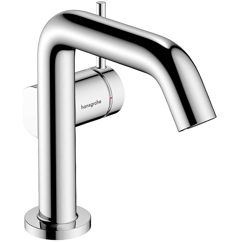 Смеситель для раковины Hansgrohe Tecturis S 73320000, Fine 110 CoolStart EcoSmart с клапаном push-open, хром