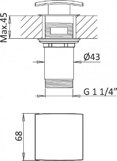 Смеситель для раковины Cezares PORTA-LC-BIO, белый