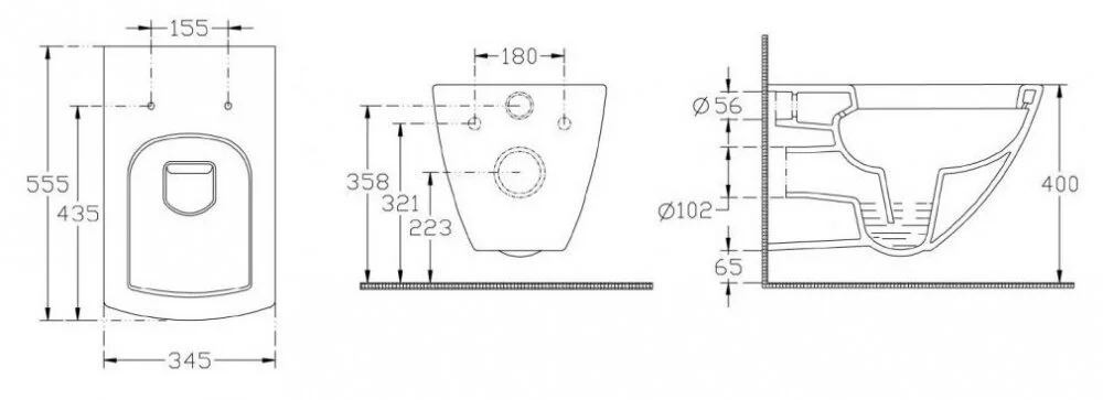 Подвесной унитаз Isvea Purita, крышка микролифт, белый, 10PL02007SV/40S80200I