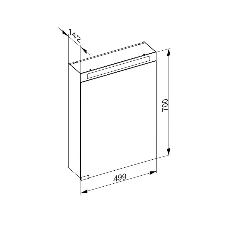 Зеркальный шкаф Keuco Royal E-one 44304171000 серый