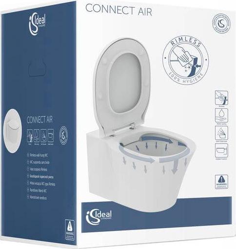 Подвесной унитаз Ideal Standard Connect Air K819501 с крышкой-сиденьем микролифт